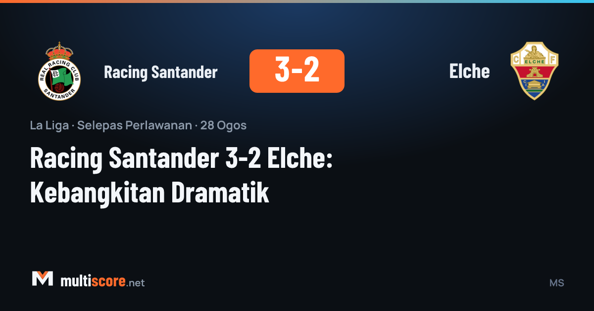 Racing Santander ve Elche oyuncularının mücadelesi