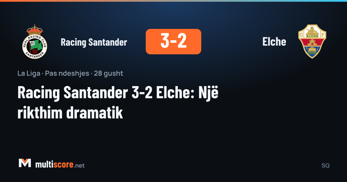 Racing Santander ve Elche oyuncularının mücadelesi