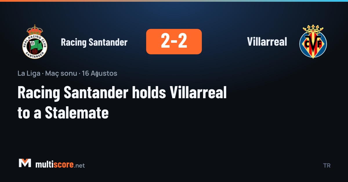 Racing Santander - Villarreal