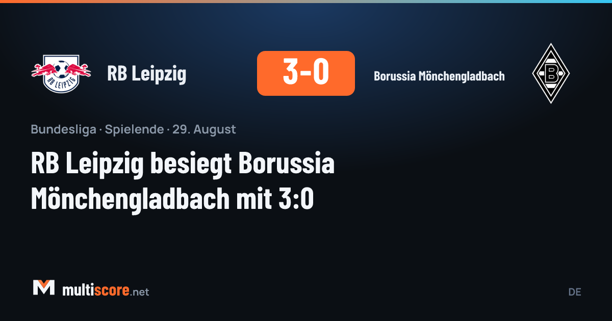 RB Leipzig - Borussia Mönchengladbach Bundesliga maçı