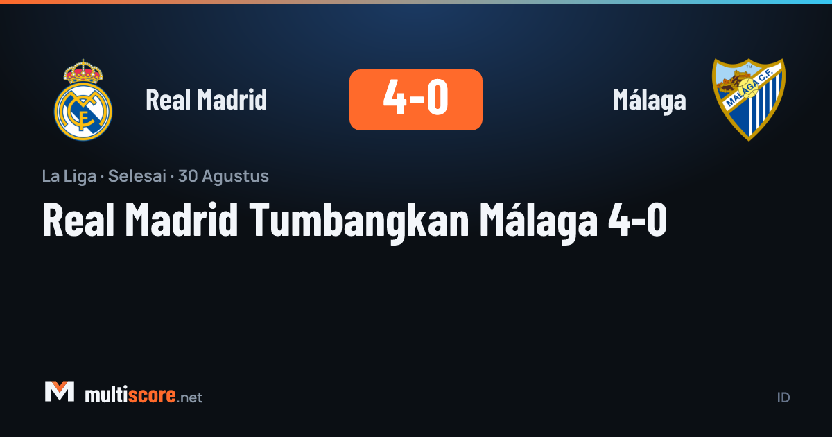 Real Madrid, La Liga'da Málaga'yı 4-0 mağlup etti
