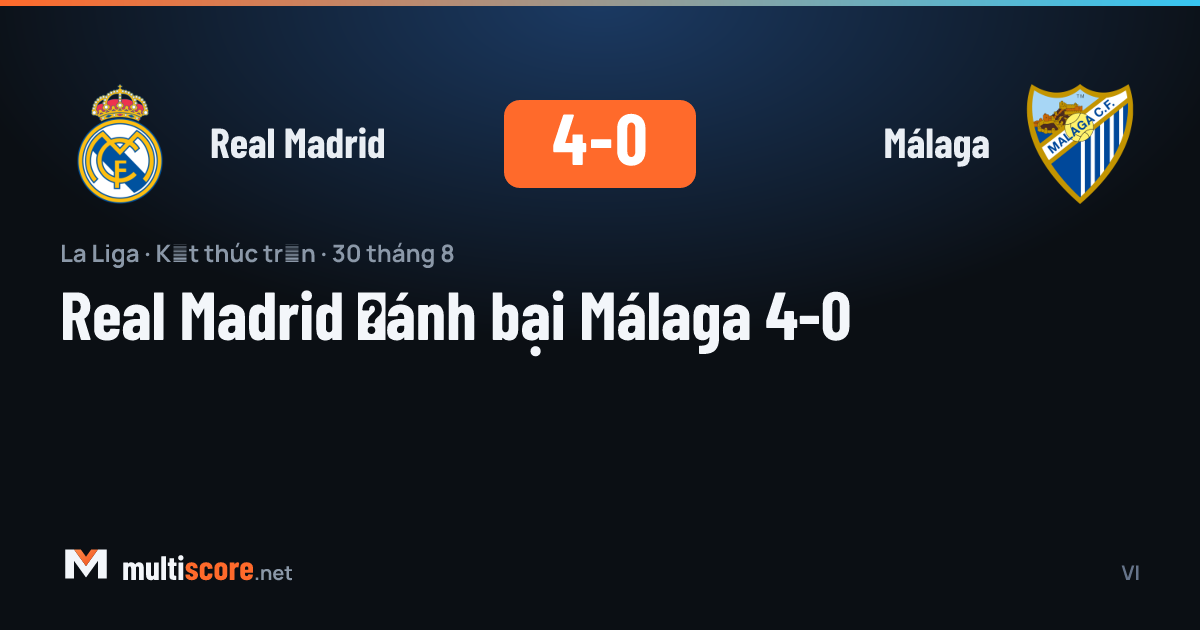 Real Madrid, La Liga'da Málaga'yı 4-0 mağlup etti