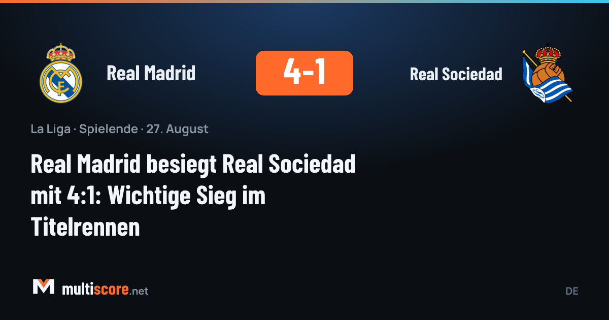 Real Madrid - Real Sociedad maçından bir kare