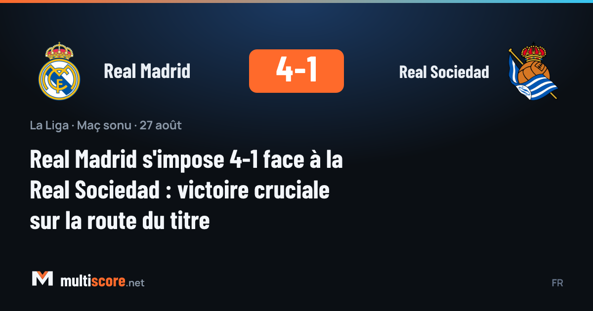 Real Madrid - Real Sociedad maçından bir kare