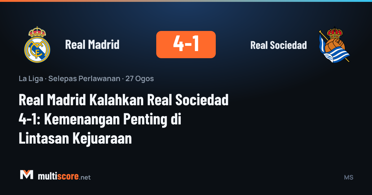 Real Madrid - Real Sociedad maçından bir kare