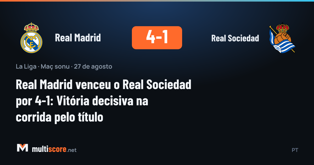 Real Madrid - Real Sociedad maçından bir kare