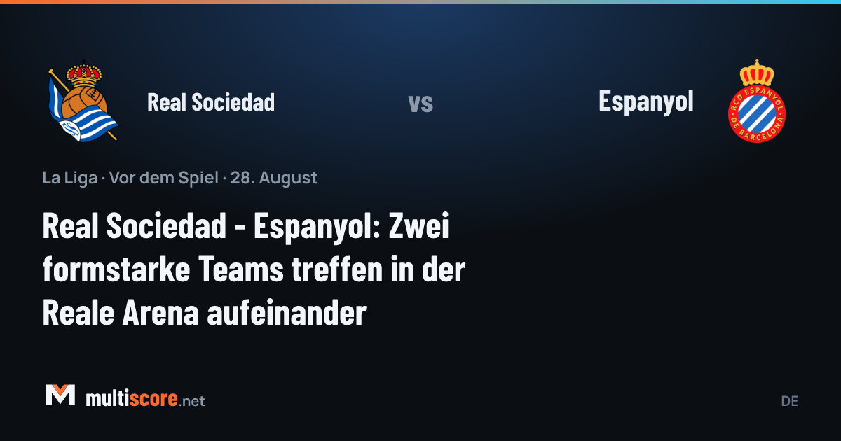 Real Sociedad ve Espanyol oyuncuları Reale Arena'da maç öncesi sahada