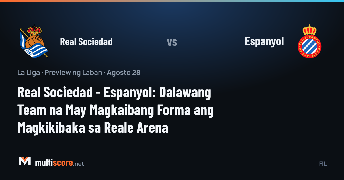 Real Sociedad ve Espanyol oyuncuları Reale Arena'da maç öncesi sahada