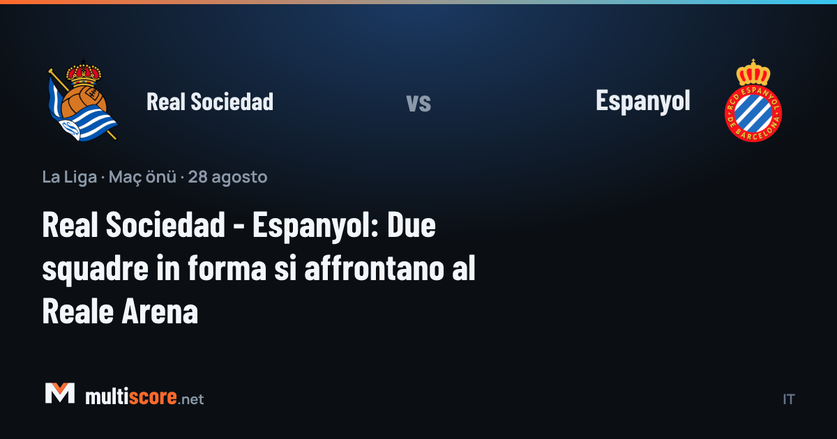 Real Sociedad ve Espanyol oyuncuları Reale Arena'da maç öncesi sahada