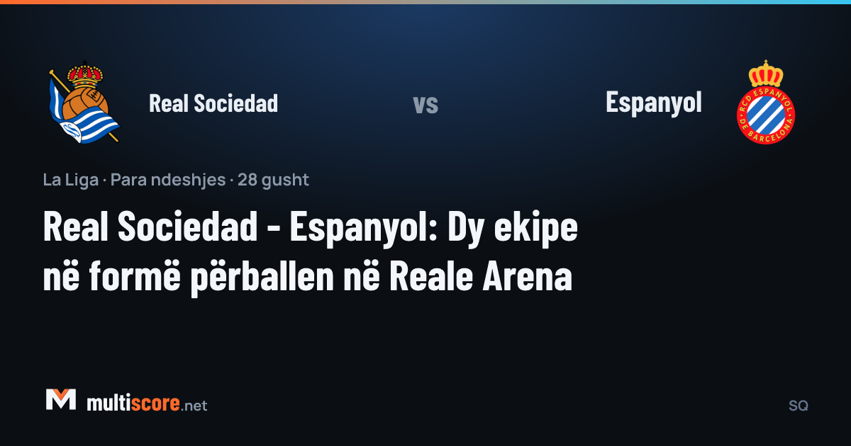 Real Sociedad ve Espanyol oyuncuları Reale Arena'da maç öncesi sahada