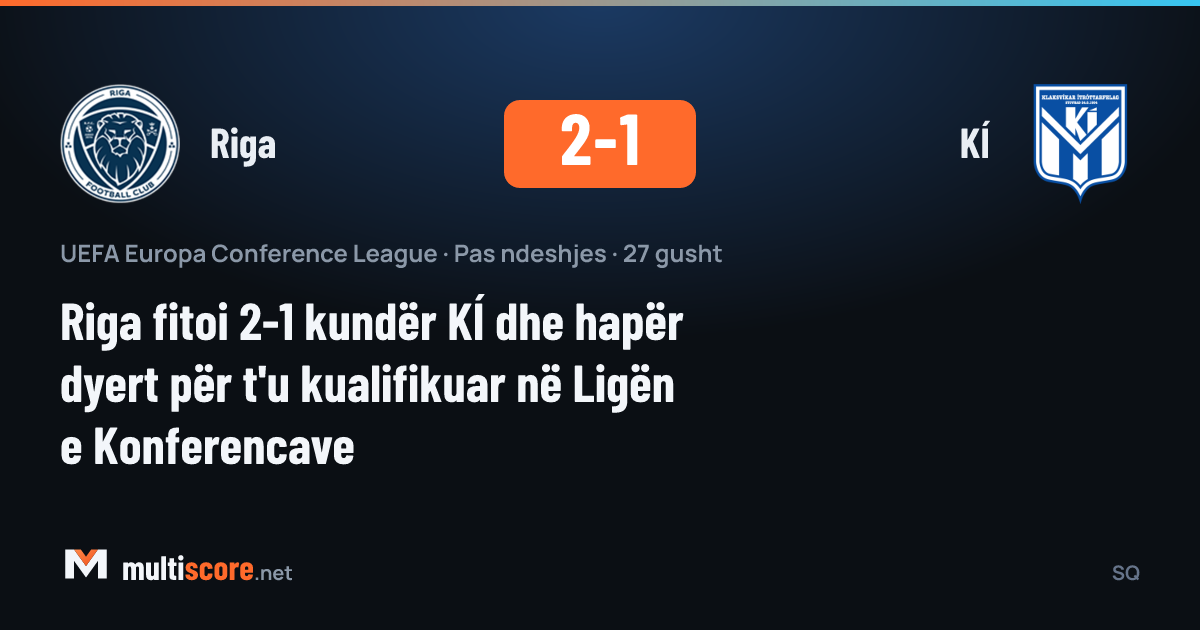 Riga - KÍ