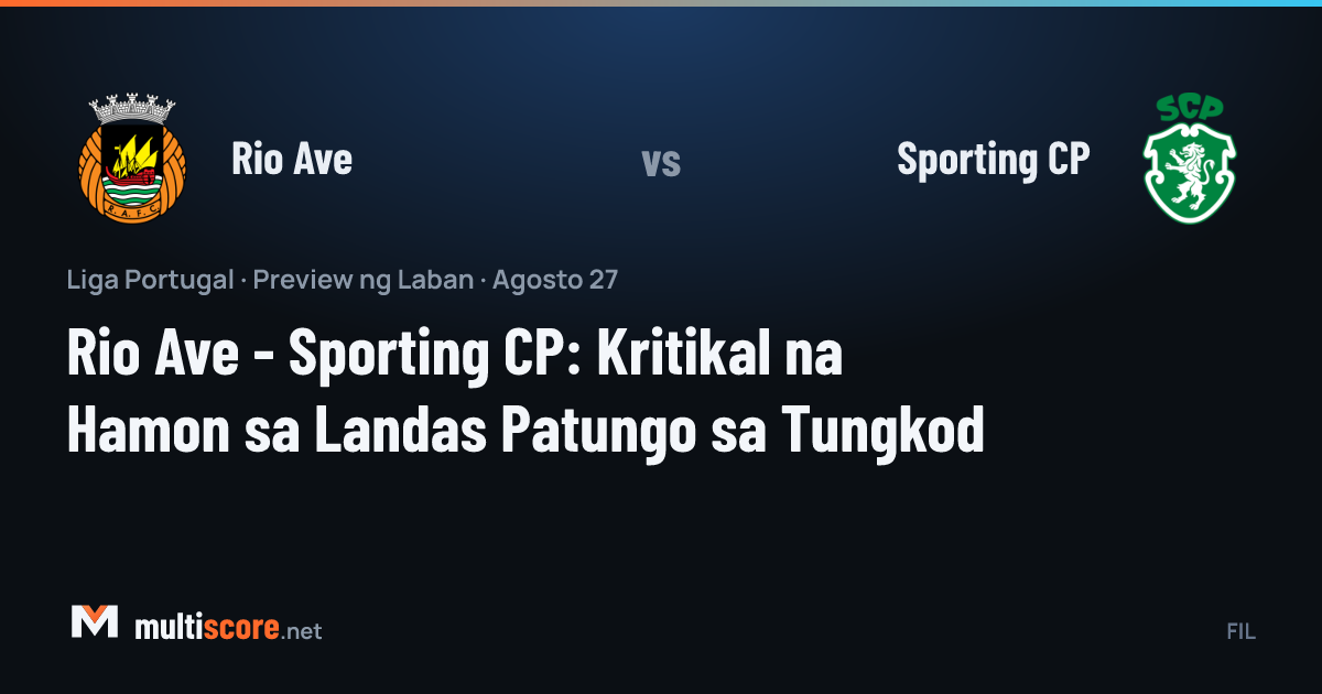 Rio Ave - Sporting CP