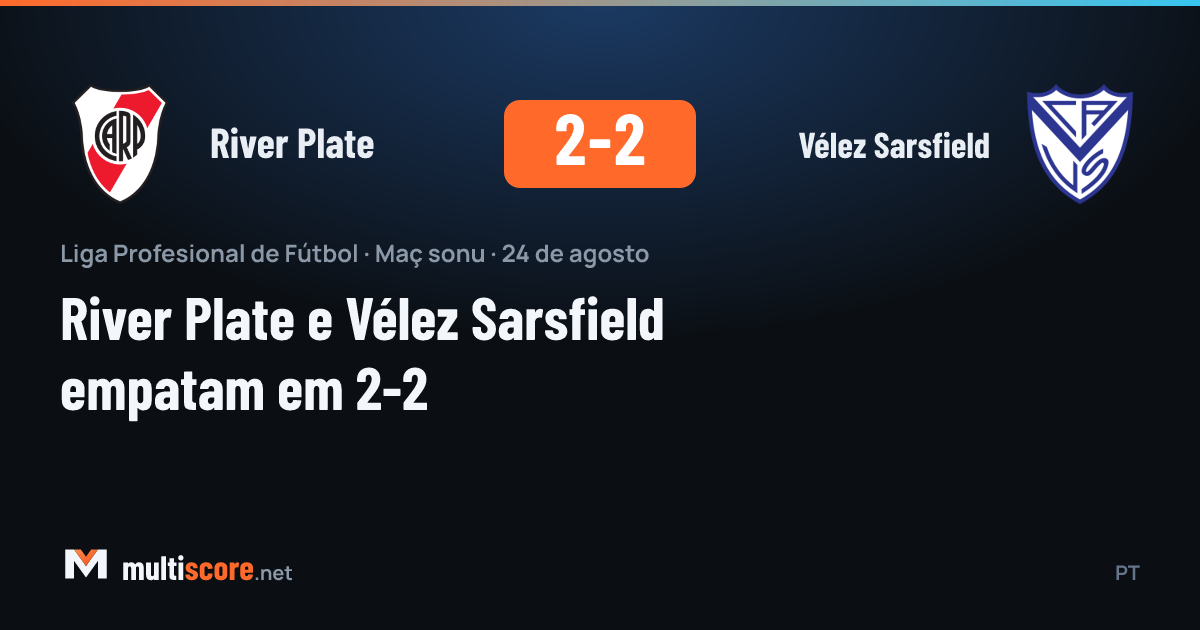 River Plate ve Vélez Sarsfield maçından bir kare