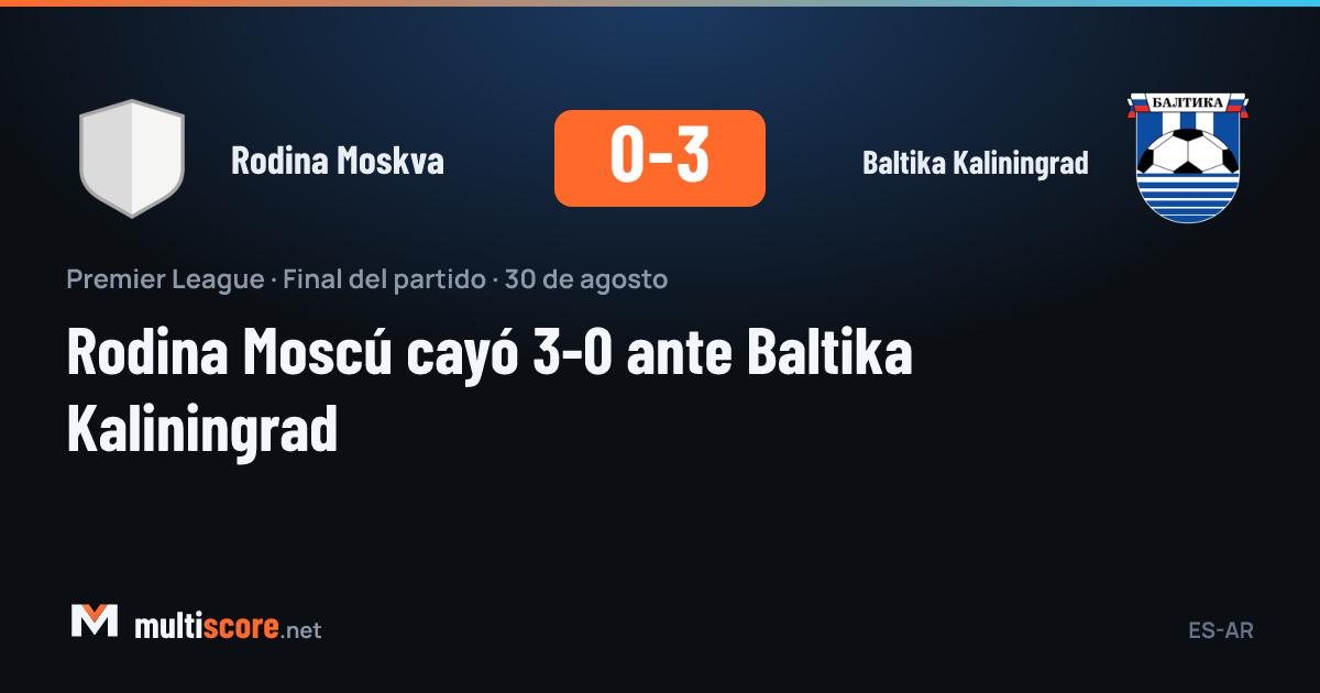 Rodina Moskva - Baltika Kaliningrad maçından bir görüntü