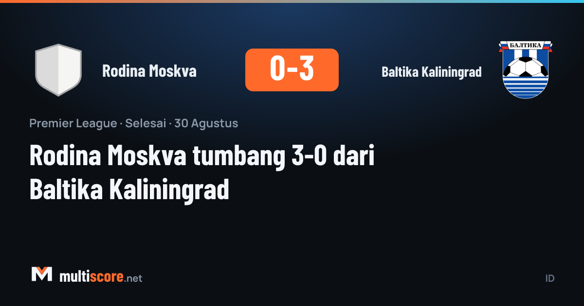Rodina Moskva - Baltika Kaliningrad maçından bir görüntü