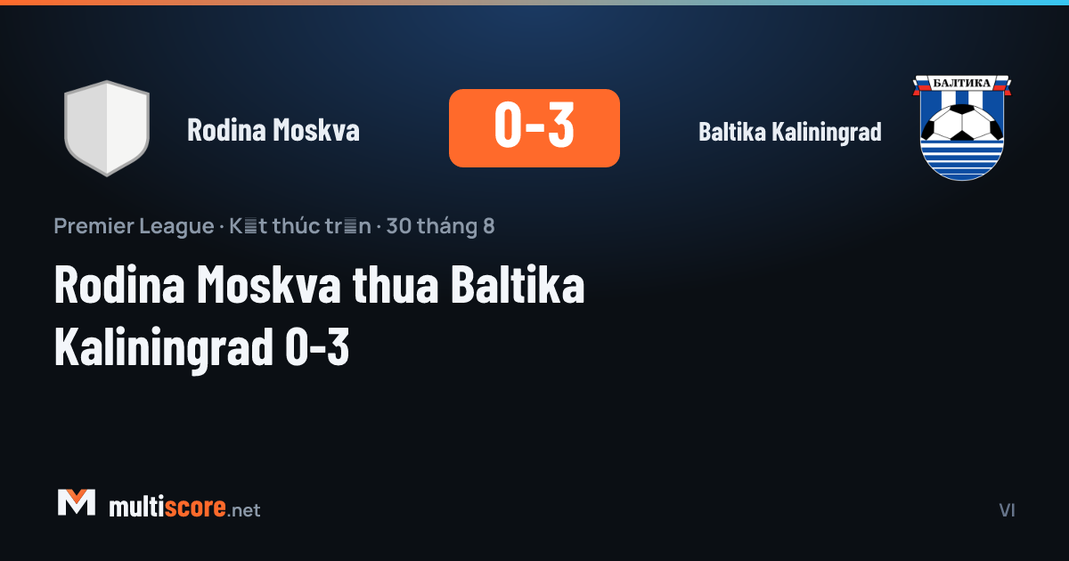 Rodina Moskva - Baltika Kaliningrad maçından bir görüntü