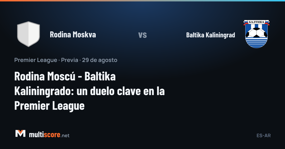Rodina Moskva - Baltika Kaliningrad maç öncesi