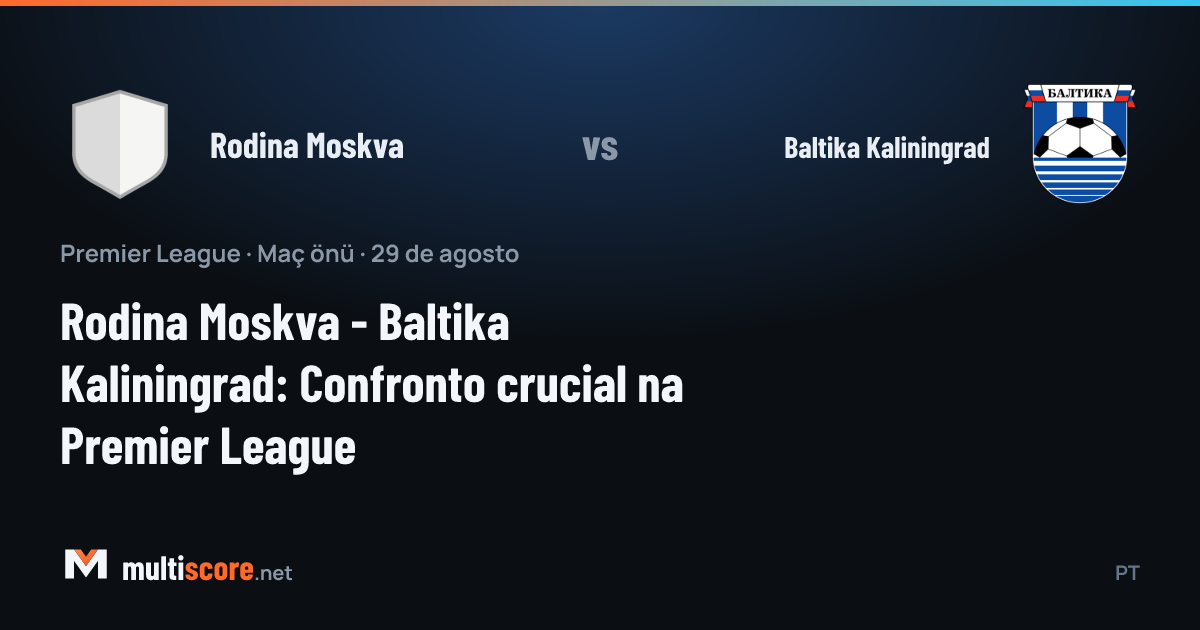 Rodina Moskva - Baltika Kaliningrad maç öncesi