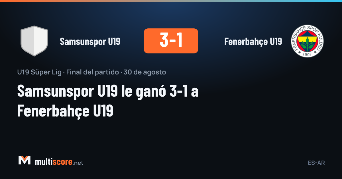Samsunspor U19 - Fenerbahçe U19 maçından bir görüntü