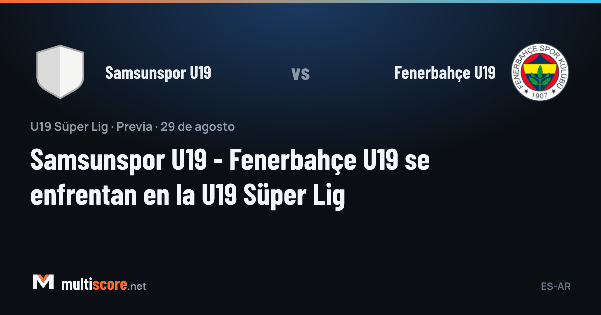 Samsunspor U19 - Fenerbahçe U19 U19 Süper Lig maçı
