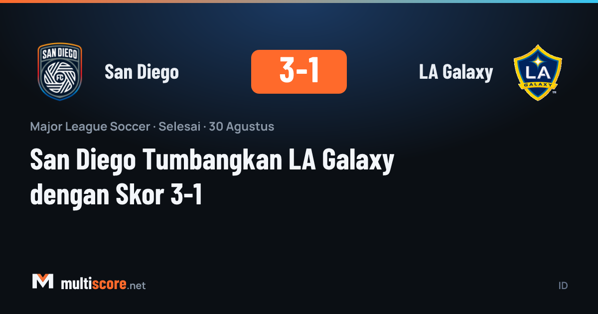 San Diego LA Galaxy karşısında 3-1 kazandı