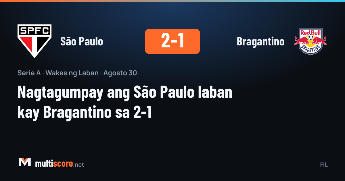 São Paulo - Bragantino Série A maçı