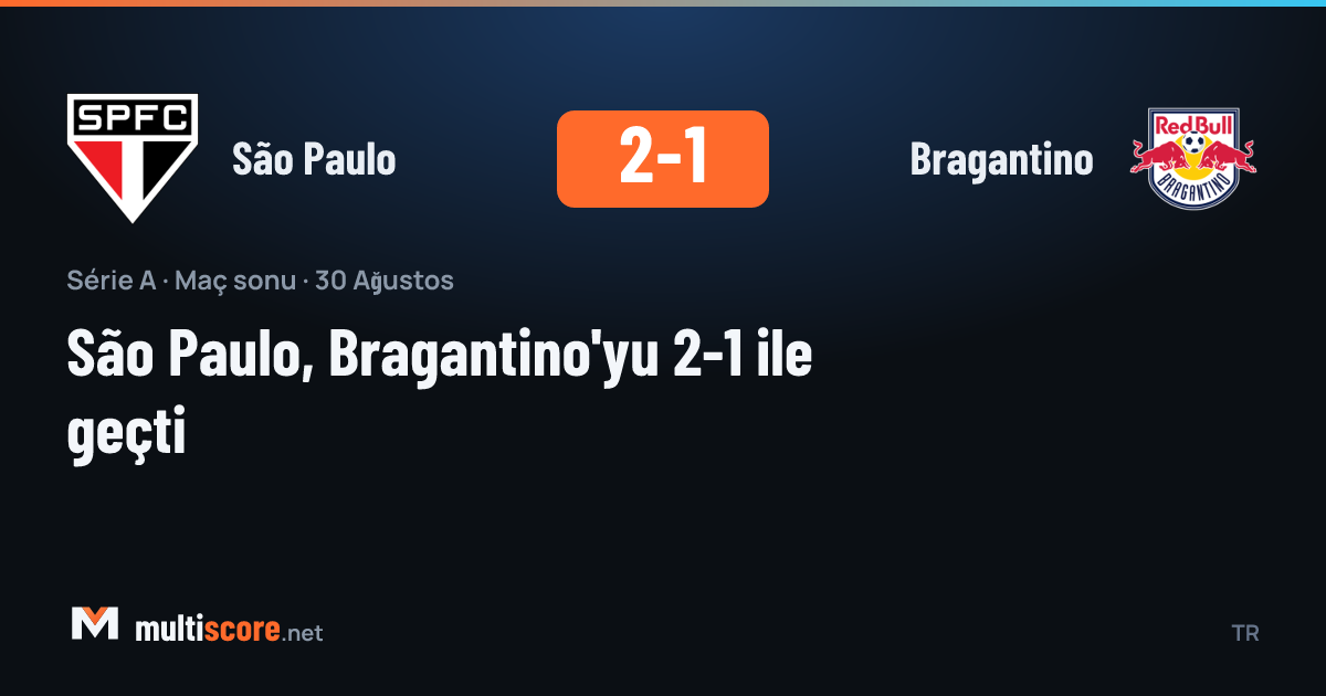 São Paulo - Bragantino Série A maçı