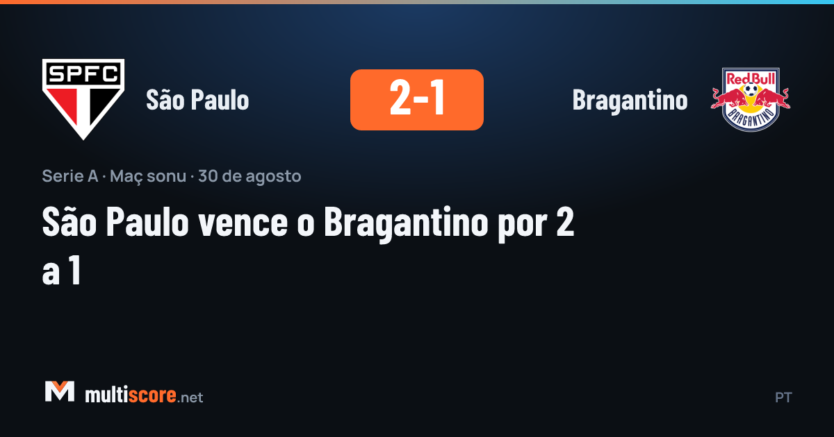 São Paulo - Bragantino Série A maçı