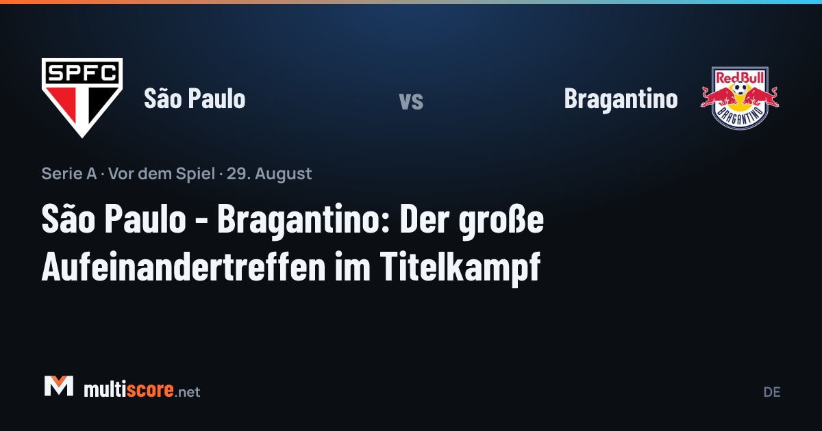 São Paulo ve Bragantino oyuncuları Serie A maçında mücadele ederken
