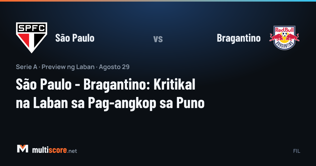 São Paulo ve Bragantino oyuncuları Serie A maçında mücadele ederken