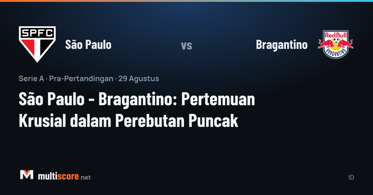 São Paulo ve Bragantino oyuncuları Serie A maçında mücadele ederken