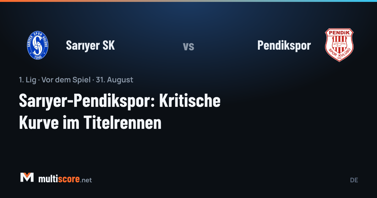 Sarıyer SK - Pendikspor