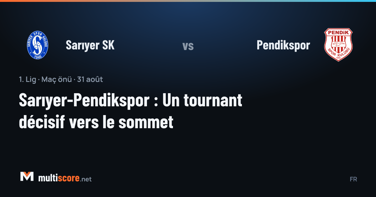Sarıyer SK - Pendikspor