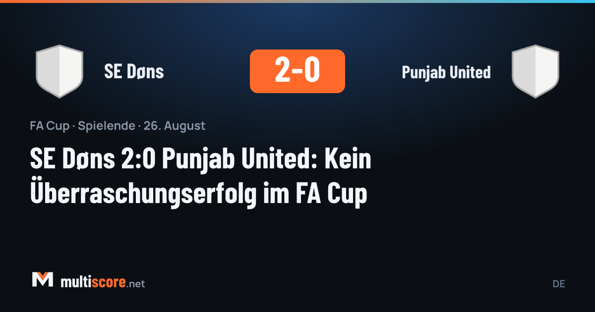 SE Døns - Punjab United