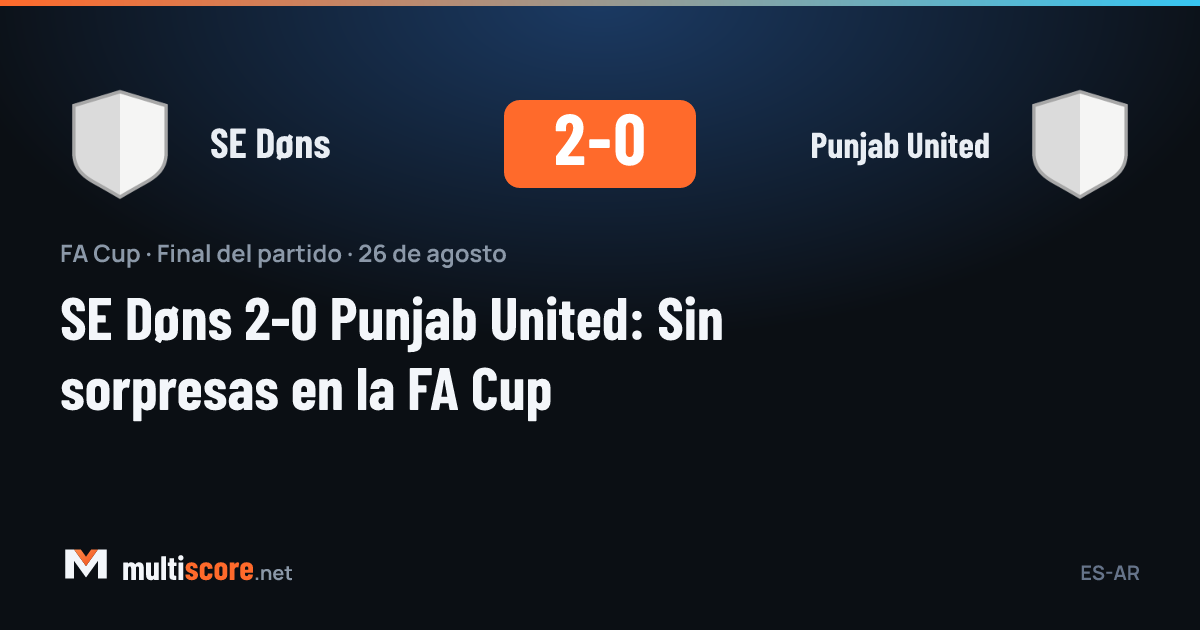 SE Døns - Punjab United