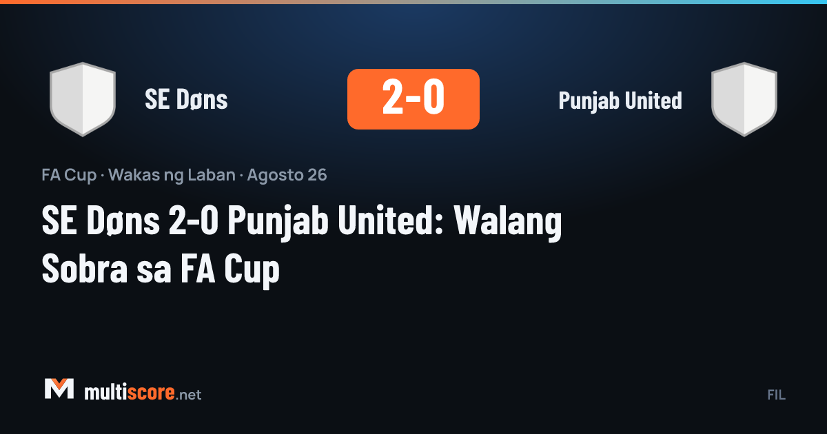 SE Døns - Punjab United