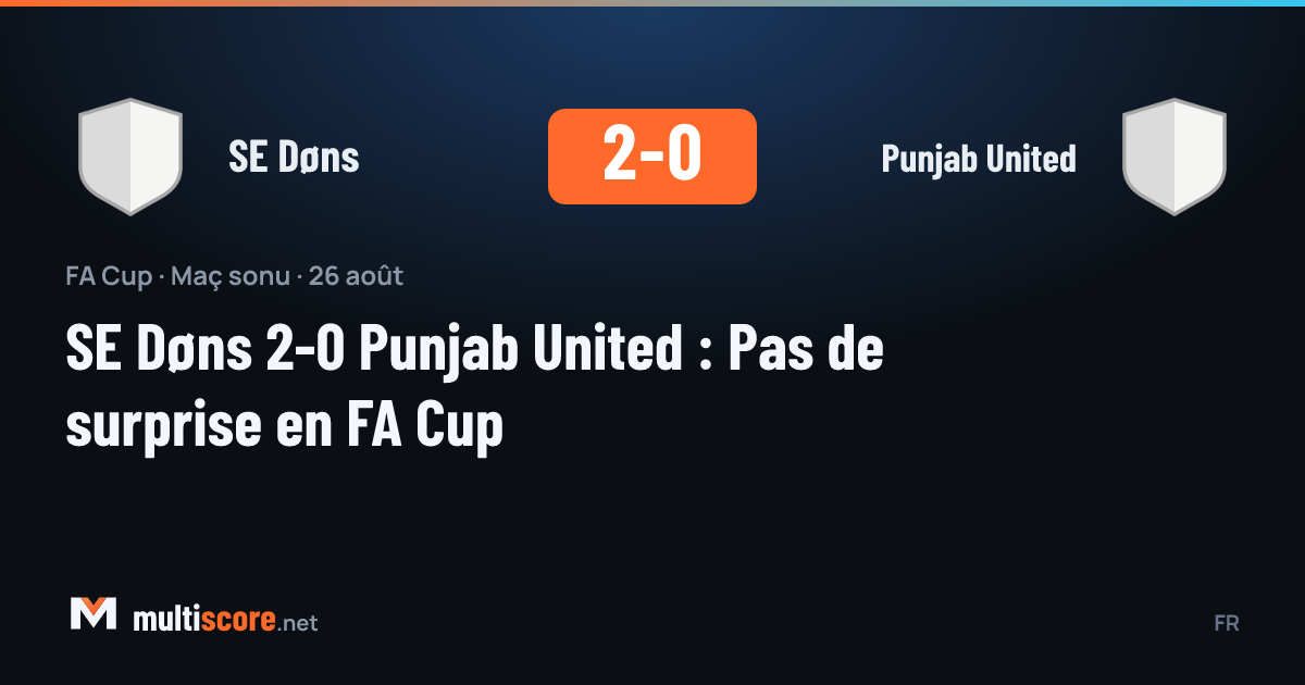 SE Døns - Punjab United
