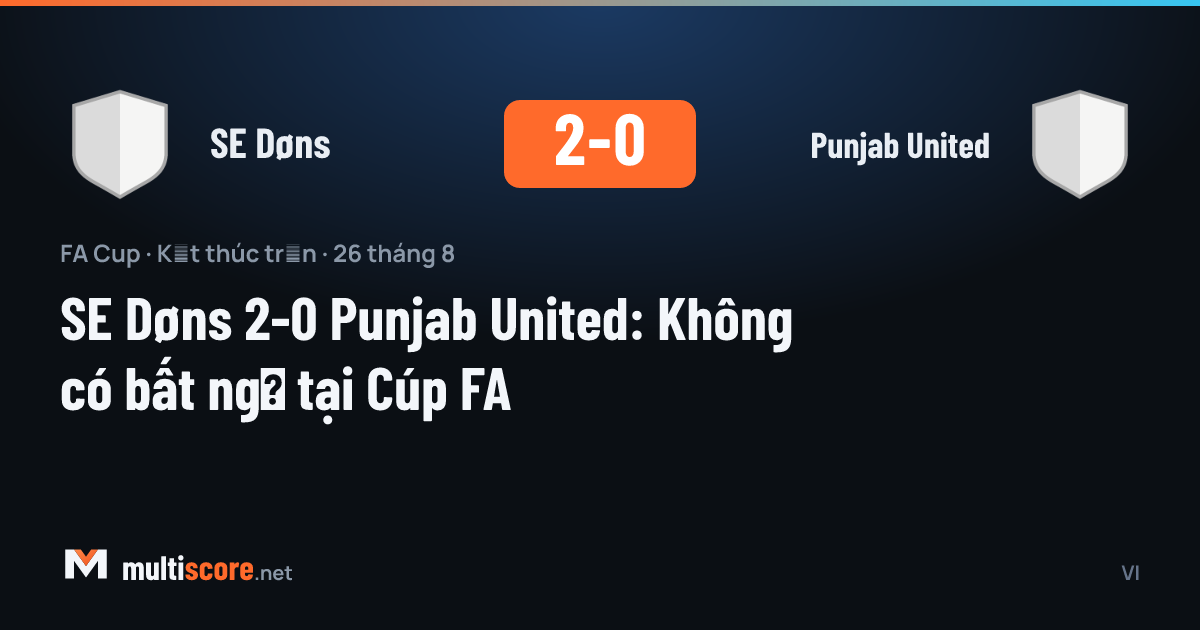 SE Døns - Punjab United