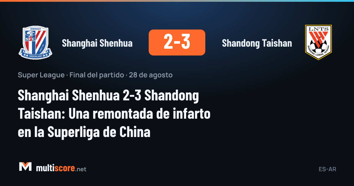 Shanghai Shenhua ve Shandong Taishan arasında oynanan Çin Süper Ligi maçından bir kare