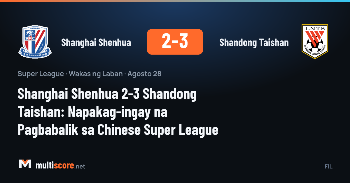 Shanghai Shenhua ve Shandong Taishan arasında oynanan Çin Süper Ligi maçından bir kare