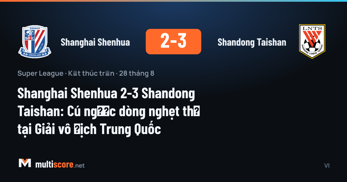 Shanghai Shenhua ve Shandong Taishan arasında oynanan Çin Süper Ligi maçından bir kare