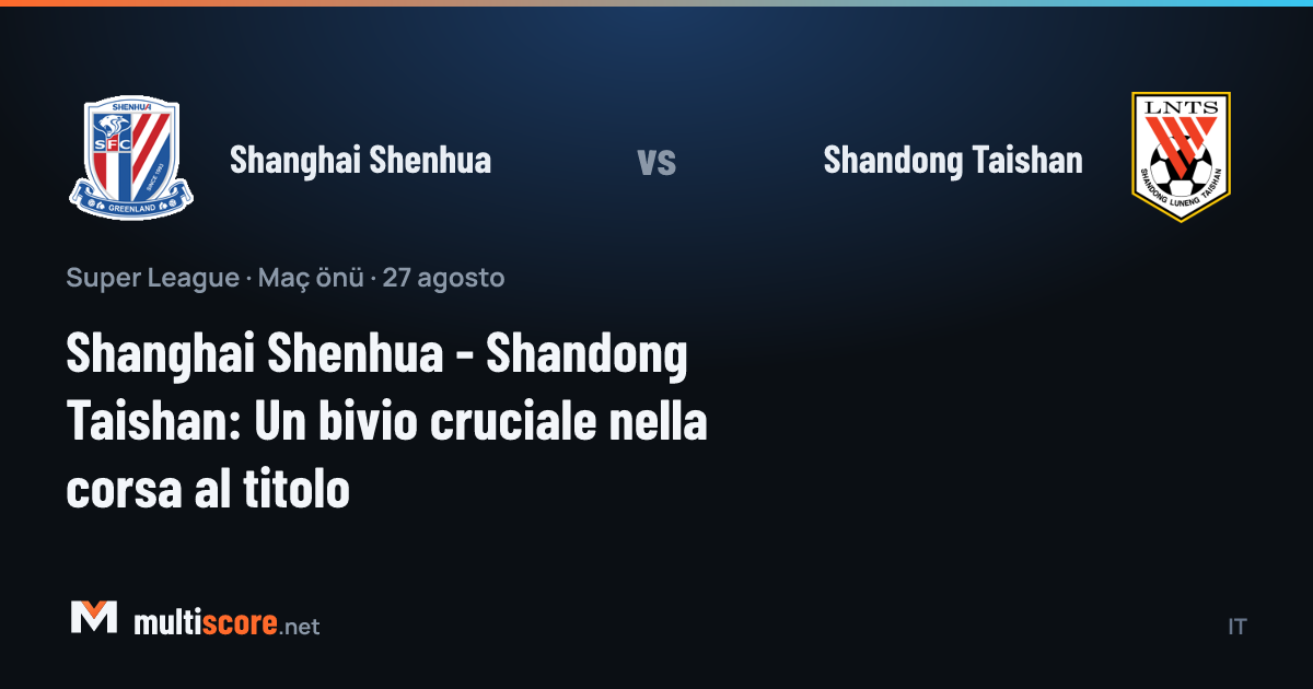 Shanghai Shenhua - Shandong Taishan