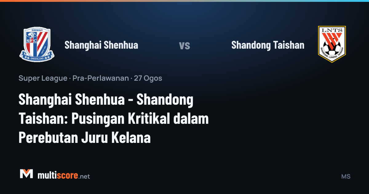 Shanghai Shenhua - Shandong Taishan