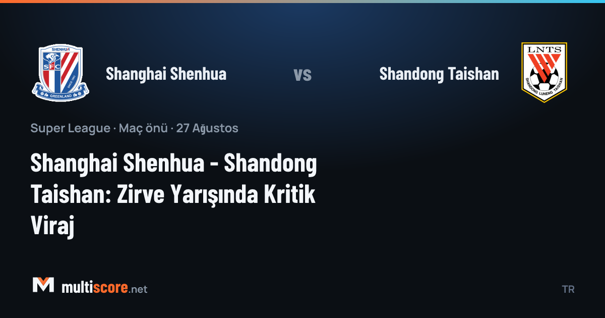 Shanghai Shenhua - Shandong Taishan