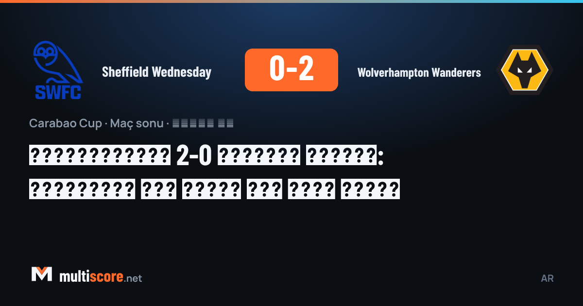 Wolverhampton Wanderers oyuncuları Sheffield Wednesday karşısında gol sevinci yaşıyor