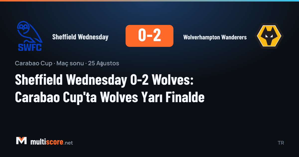 Wolverhampton Wanderers oyuncuları Sheffield Wednesday karşısında gol sevinci yaşıyor