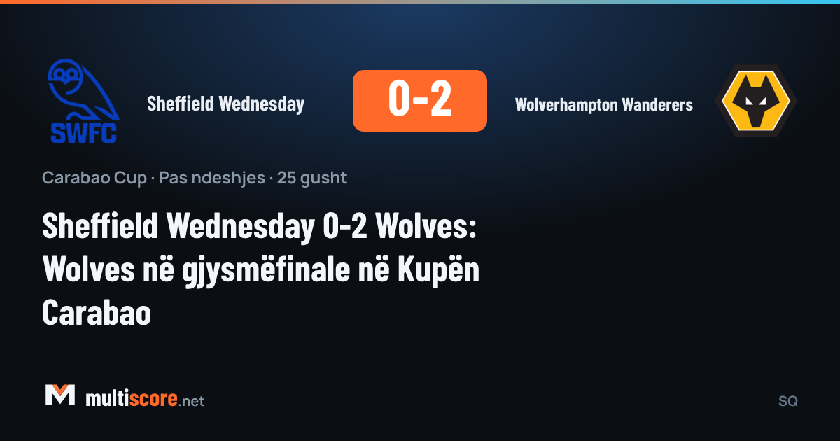 Wolverhampton Wanderers oyuncuları Sheffield Wednesday karşısında gol sevinci yaşıyor