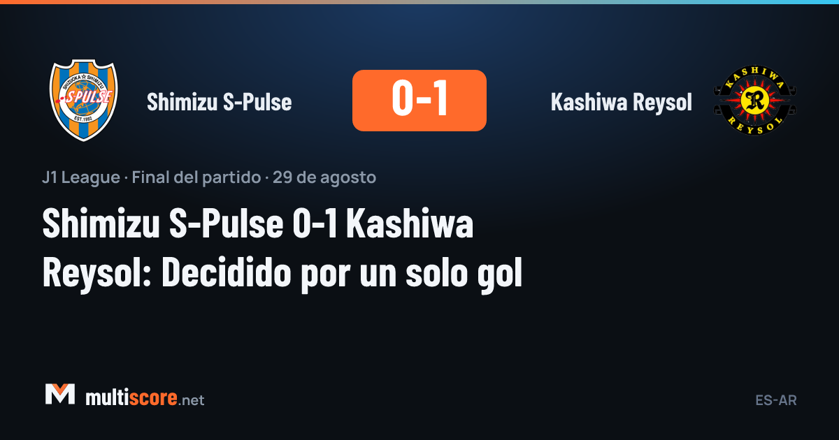 Shimizu S-Pulse Kashiwa Reysol J1 League maçı