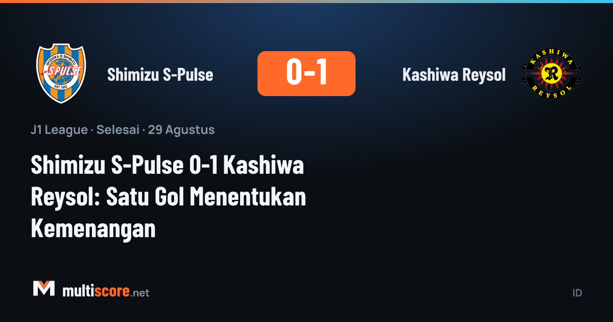 Shimizu S-Pulse Kashiwa Reysol J1 League maçı