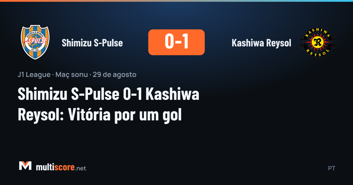 Shimizu S-Pulse Kashiwa Reysol J1 League maçı